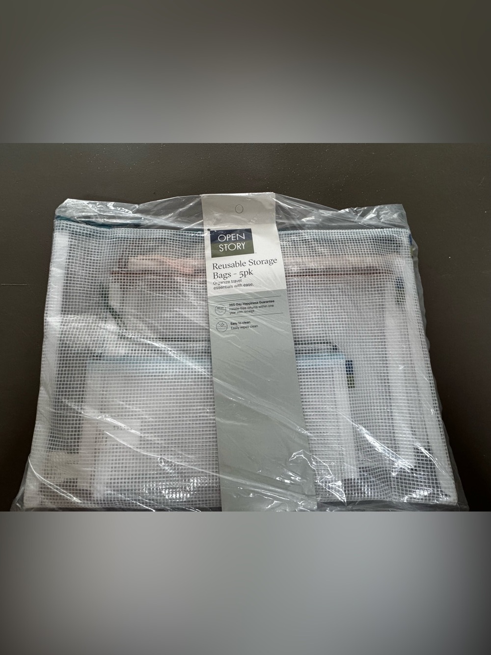 Open Story White Mesh Reusable Storage Bags - 5 Pack